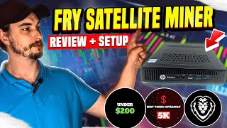 Unboxing Frys Satellite Crypto Miner Review – Earnings amp Setup [upl. by Nosnhoj650]