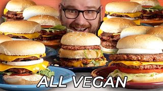 Making EVERY Fast Food Burger Vegan [upl. by Vaasta]