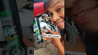 The best tire cleaner tirefoamcleaner motoboy shortsvideo [upl. by Eisned]