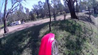 Dirt Bike Crash into Tree [upl. by Karie]