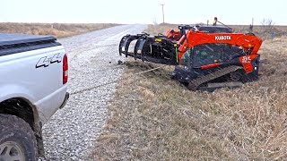 Skid Loader Stuck in Mud [upl. by Godber]