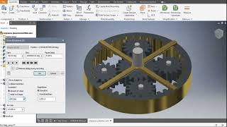 Engranajes Planetarios  Autodesk Inventor 2019 [upl. by Tonl220]