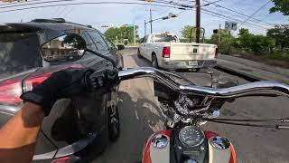 Sep 14 Morning Cruise East Austin to Laguna Gloria 2014 Harley Davidson Wide Glide Dyna FXDWG [upl. by Ivad]