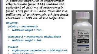 Calculations  Calculation of Active Drug Moiety [upl. by Ginelle]