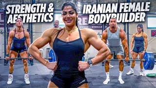 Serious Combo of Strength and Aesthetics with Iranian Female Bodybuilder IFBB Pro Sahar Rahmani [upl. by Einohtna]