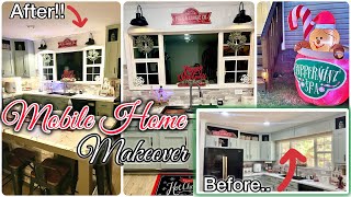 ✨MOBILE HOME MAKEOVER  🎄CHRISTMAS YARD DECORATE WITH ME diyhomeprojects [upl. by Iran]