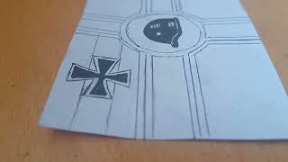 Drawing the flag of Steel Helmet Stahlhelm [upl. by Wiener]