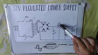 Understanding Schematic Diagram of a Power Supply Assembling 12V Regulated Power Supply Tagalog [upl. by Oiramat]