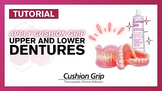 Applying Cushion Grip to Upper amp Lower Dentures Tutorial by ashmacdeardenturesimplants [upl. by Tecil16]