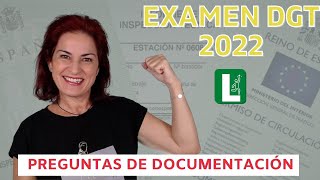 🔥 10 Preguntas de Examen DGT sobre 🚗 DOCUMENTACIÓN 2022 [upl. by Onailimixam354]