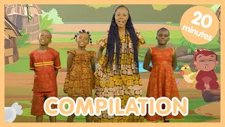 🌴 Compilation de comptine africaine pour enfants  Les amis de Boubi S1 🐒 [upl. by Flin]