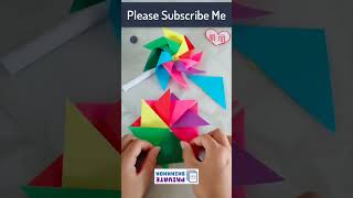 How to make a pinwheel that spins ✨ Paper Windmill ✨ Paper Pinwheel Tutorial ✨ Easy Crafts diy [upl. by Ingraham525]