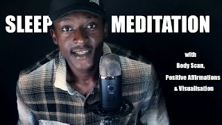 ASMR Guided Sleep Meditation for Inner Peace  With Music  Body Scan  Positive Affirmations [upl. by Cutlor887]