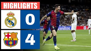 🔴 Resumen  REAL MADRID vs BARCELONA 0  4  HIGHLIGHTS  LaLiga 202425 [upl. by Davy324]