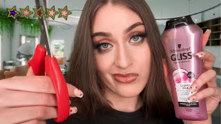 ASMR Deutsch Am SCHLECHTESTEN bewerteter Friseur  Bitchy Hairdresser Roleplay Haircut Hair Wash [upl. by Elodia]