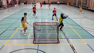 JonaUznach Flames U16a vs UHC Alligator Malans U16a Drittel1 271024 [upl. by Strickler]