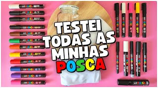 Testando Todas as Minhas Canetas POSCA [upl. by Madel922]