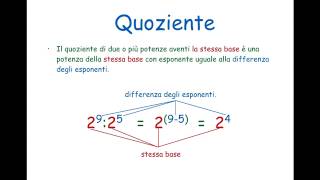 Proprietà delle potenze divisione di potenze con la stessa base [upl. by Allix]