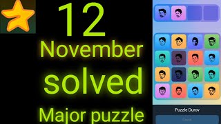 12 November Major puzzle Durov solved today Major daily combo Card 12 November Major puzzle Durov [upl. by Akamahs]