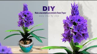 DIY Amazing paper flowerhow to make Anacamptis Pyramidalis flowers easy [upl. by Anesusa675]