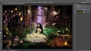 Tutorial Photoshop  Bosque encantando by karmenQuesada 22 [upl. by Bordiuk210]