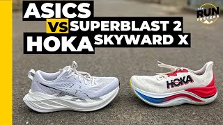 Asics Superblast 2 vs Hoka Skyward X Great maxstack super trainers compared [upl. by Aysan685]