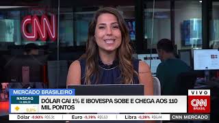 CNN MERCADO Dólar cai e Bolsa sobe em dia de IPCA15 em linha com o projetado  24112022 [upl. by Cyndi]