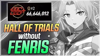 HALL OF TRIALS HARSETTI without FENRIS 66m points  Epic Seven [upl. by Sulrac226]