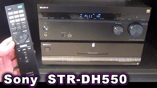 Sony STRDH550 52 Stereo Receiver UNBOXING amp Review 72 AVR STRDN860 850 750 51 [upl. by Ellebyam117]