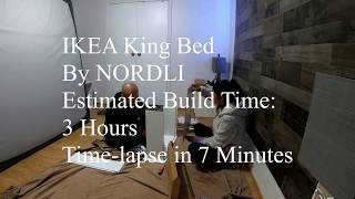 IKEA NORDLI BED Build Too Difficult Assembly Timelapse  Howto [upl. by Dorian]