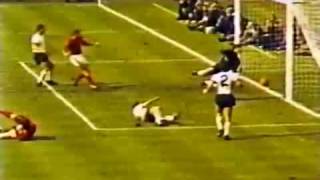 World Cup 1966  Geoff Hursts Controversial Goal in Color [upl. by Atinuj]