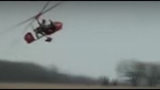 Bizarre Autogyro Crash  Will The Pilot Survive [upl. by Mandie]