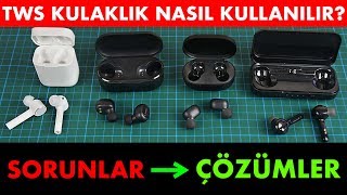 TWS Bluetooth Kulaklık nasıl kullanılır ve eşleştirilir SORUNLARÇÖZÜMLER [upl. by Esdnil]