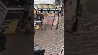 Wait for end😂 Dehradun monsoon rain flood dehradun clocktower youtube shorts [upl. by Lacy]