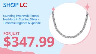 J Francis Tennis Necklace with Swarovski Zirconia in Rhodium Silver [upl. by Arted]