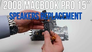 2008 Macbook Pro 15quot A1286 Left and Right Speaker Replacement [upl. by Legnaros]