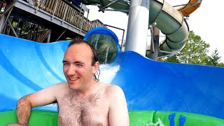 Riding The Surge Water Slide at Hersheypark Boardwalk [upl. by Boice]