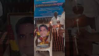 Damodaram muniswamy 22nd Death anniversary at 2024 ignite candle light in cheneta bhavan kurnool [upl. by Almeda535]