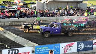 72923 McLean County Fair Demo Derby Fullsize Trucks [upl. by Pallaton]