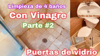 🥵LIMPIEZA PROFUNDA DE 4 BAÑOS CON VINAGRE TIPS DE LIMPIEZA DEL HOGAR VIDEOS DE LIMPIEZA [upl. by Faxan]