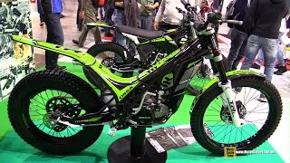 2015 Ossa TR 300i Trial Bike  Walkaround  2014 EICMA Milan Motorcycle Exhibition [upl. by Ijat]