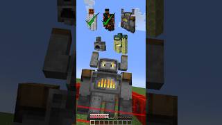 Minecraft Every Iron Golem VS Laser 💀 shorts meme minecraft [upl. by Aliber]