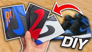 HOW TO MAKE A SNEAKER WALLET FROM A REAL JORDAN 1 SHOE Full Custom Wallet Making Tutorial  DIY [upl. by Ronnoc]