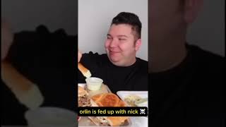 two steps ahead of diabetes nickocadoavocado mukbang couplegoals food orlinhome nick shorts [upl. by Garvin]