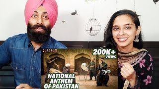 Indian Reaction on National Anthem of Pakistan Rendition  Quadrum  New Pakistani Music 2019 [upl. by Bren]