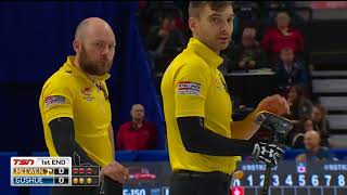 2017 Tim Hortons Roar of the Rings Olympic Trials  McEwen vs Gushue  Draw 14 [upl. by Esela]