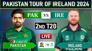 PAKISTAN vs IRELAND 2nd T20 MATCH LIVE COMMENTARY  PAK vs IRE LIVE [upl. by Aceissej]