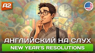 New Years Resolutions 🎧 Простая история на английском для начинающих A2 [upl. by Ahsekim980]