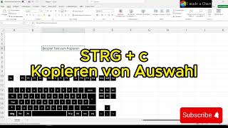 Excel STRGc STRGv Kopieren und einfügen  ShortCuts  Tastaturkürzel [upl. by Adikram]