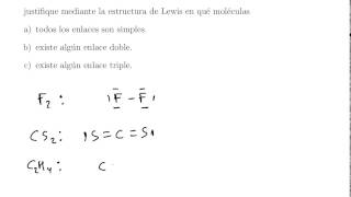 Problema de enlaces químicos 6 [upl. by Conlen]